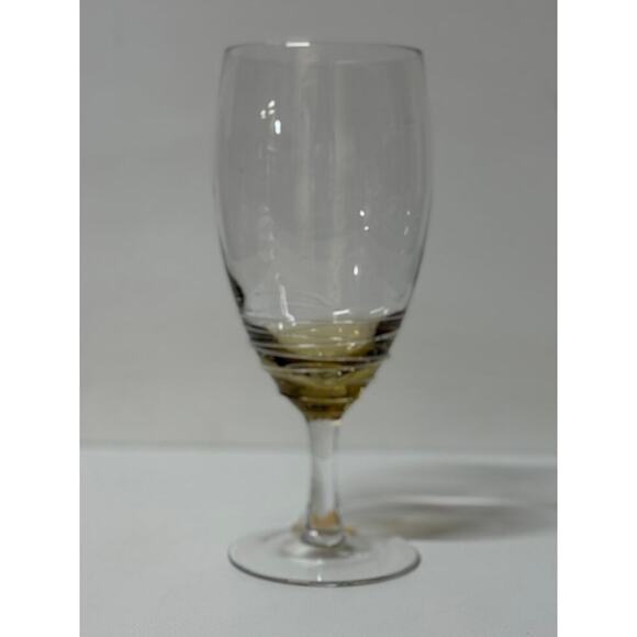NEW Amber Swirl Goblet - Elegant Glassware- KK500 - Picture 1 of 3